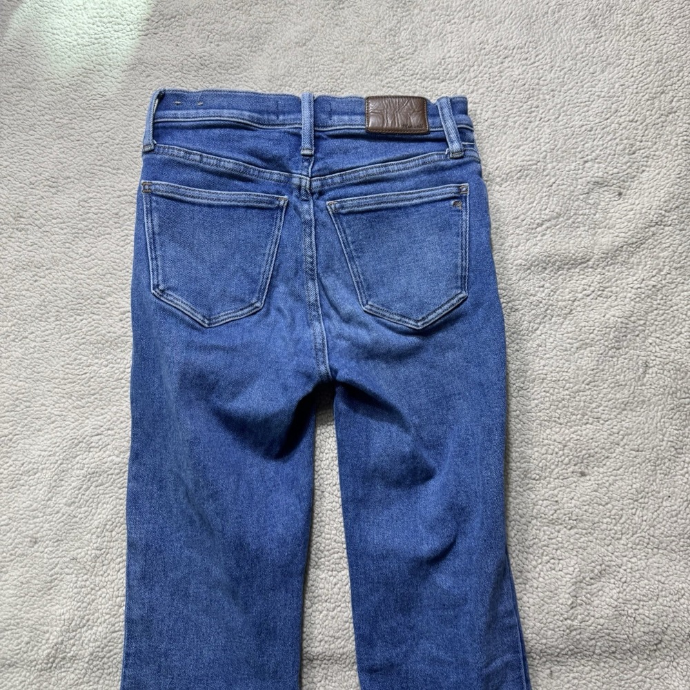 Madewell Jeans Womens 26 Blue Denim Cali Demi-Boot Bootcut Mid Rise Meas 25x24.5 - Picture 11 of 15